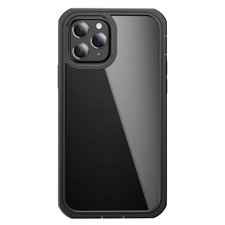 For iPhone 12 Pro Max 6.7 inch Full-body Protection Hard PC Phone Case Cover with PET Screen Protector