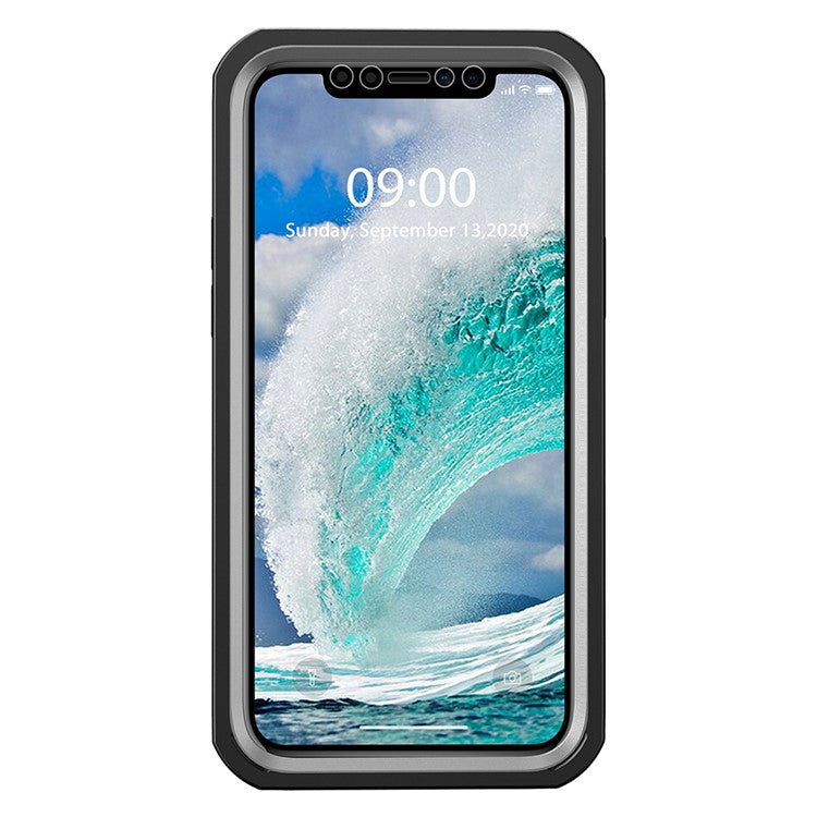 For iPhone 12 Pro Max 6.7 inch Full-body Protection Hard PC Phone Case Cover with PET Screen Protector