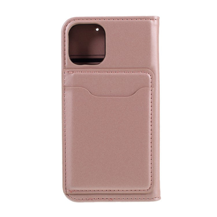 Liquid Silicone Touch with Leather Wallet Stand Case for iPhone 12 min
