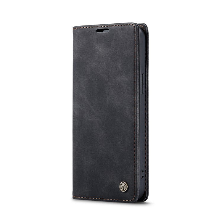 CASEME 013 Series Wallet Stand Auto-absorbed Leather Cover for iPhone 12 min