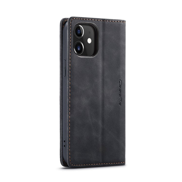 CASEME 013 Series Wallet Stand Auto-absorbed Leather Cover for iPhone 12 min