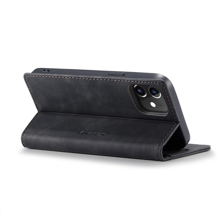 CASEME 013 Series Wallet Stand Auto-absorbed Leather Cover for iPhone 12 min