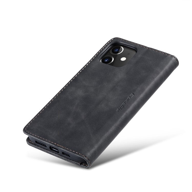 CASEME 013 Series Wallet Stand Auto-absorbed Leather Cover for iPhone 12 min