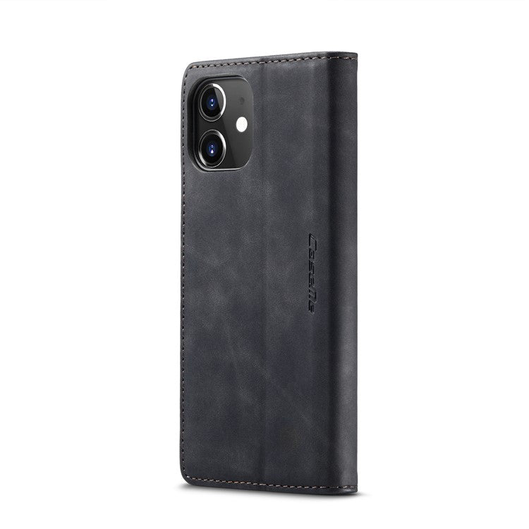 CASEME 013 Series Wallet Stand Auto-absorbed Leather Cover for iPhone 12 min