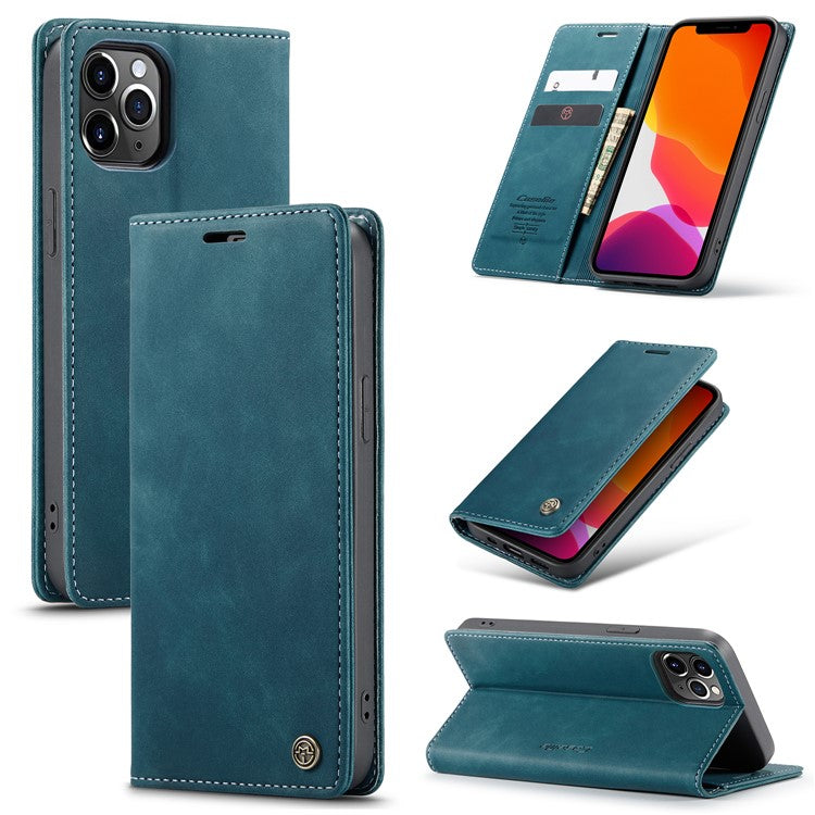 CASEME 013 Series Wallet Auto-absorbed Leather Flip Case for iPhone 12 Pro Max 6.7 inc