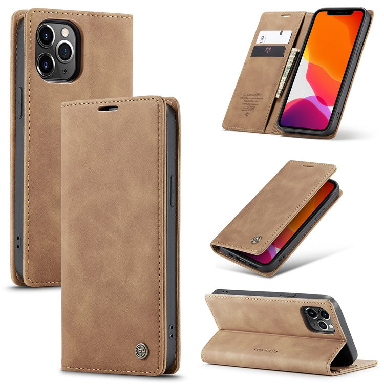 CASEME 013 Series Wallet Auto-absorbed Leather Flip Case for iPhone 12 Pro Max 6.7 inc