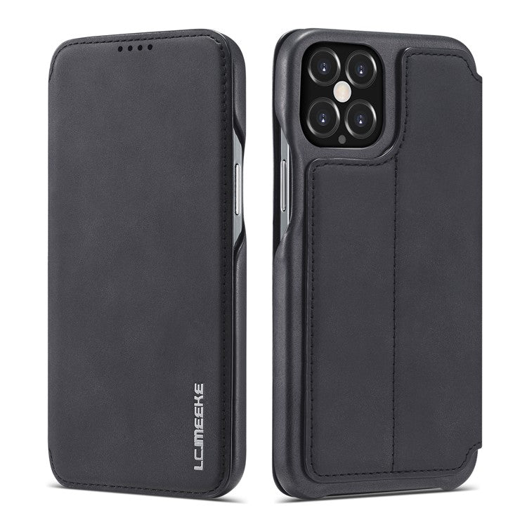 LC.IMEEKE Retro Style Protector Leather Phone Case with Card Holder for iPhone 12 Pro/1
