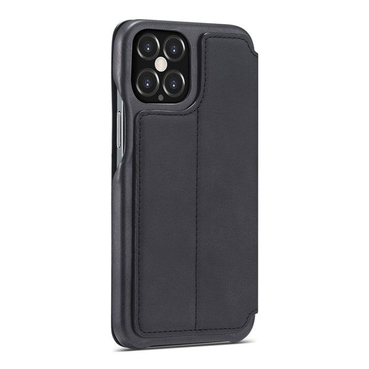 LC.IMEEKE Retro Style Protector Leather Phone Case with Card Holder for iPhone 12 Pro/1