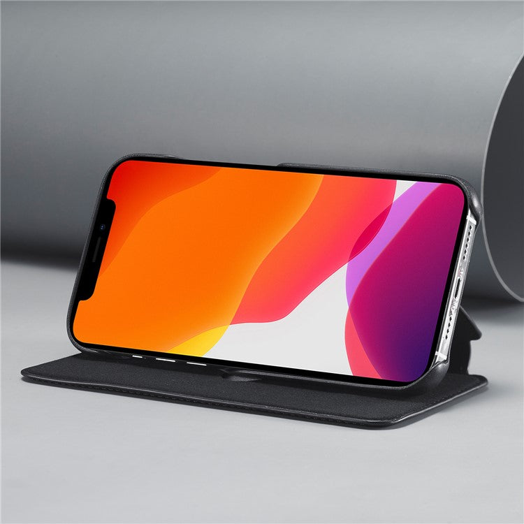 LC.IMEEKE Retro Style Protector Leather Phone Case with Card Holder for iPhone 12 Pro/1