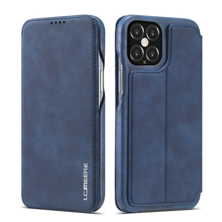 LC.IMEEKE Retro Style Protector Leather Phone Case with Card Holder for iPhone 12 Pro/1