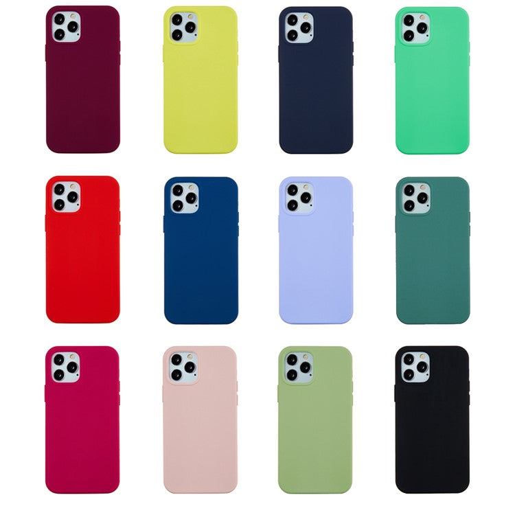 Soft Liquid Silicone Back Mobile Phone Case for iPhone 12 mini Colorful Phone Accessor
