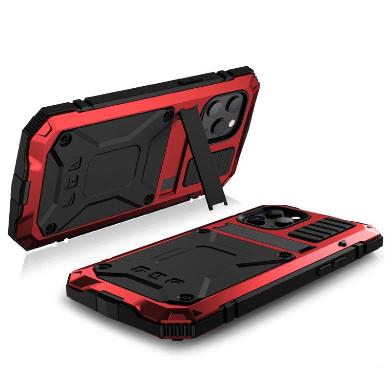 R-JUST Shockproof Dustproof Waterproof Protector Cover for iPhone 12 mini Kickstand Shel