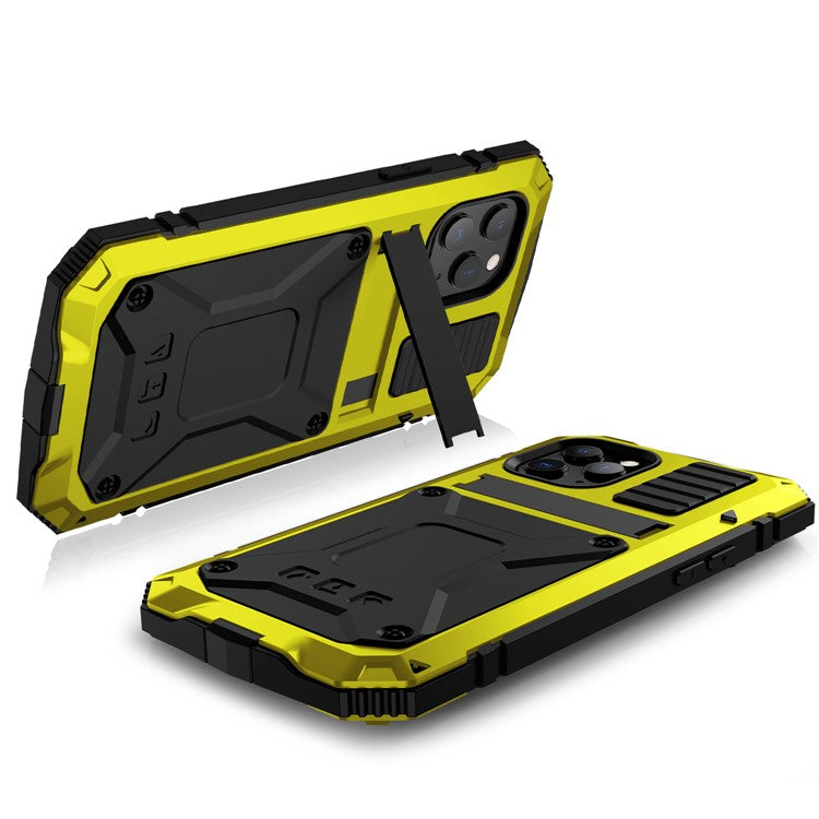 R-JUST Shockproof Dustproof Waterproof Protector Cover for iPhone 12 mini Kickstand Shel