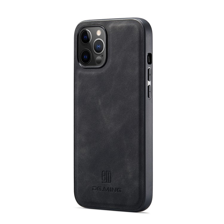 DG.MING M1 Series PU Leather Kickstand Protective Phone Case Shell with Magnetic Tri-fold Wallet for iPhone 12 Pro Max 6.7 inc