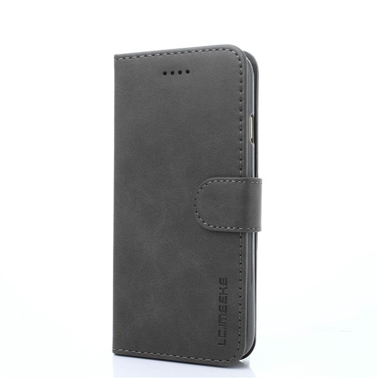LC.IMEEKE Magnetic Clasp Closure PU Leather Case Folio Stand Flip Wallet Cover for iPhone SE (2020)/SE (2022)/8/7 4.7 inc