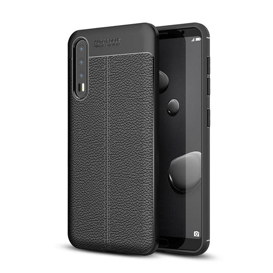 Litchi Grain Soft TPU Mobilskal till Huawei P20 Pr