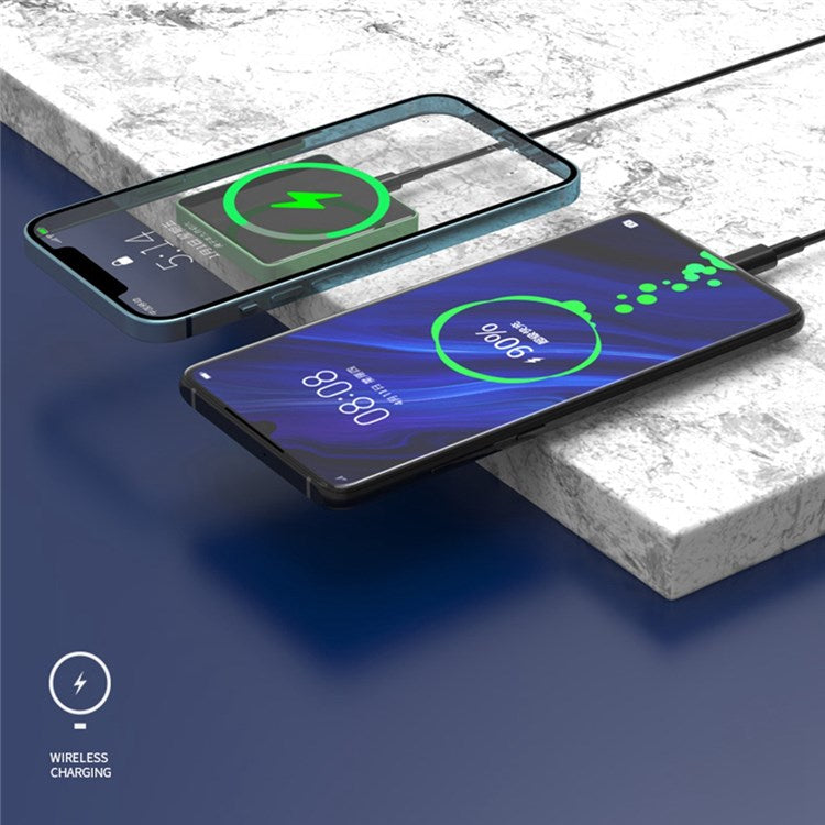 E30 10000mAh Magnetic Power Bank 15W Wireless Charging PD + QC 20W External Battery Pack Phone Charge
