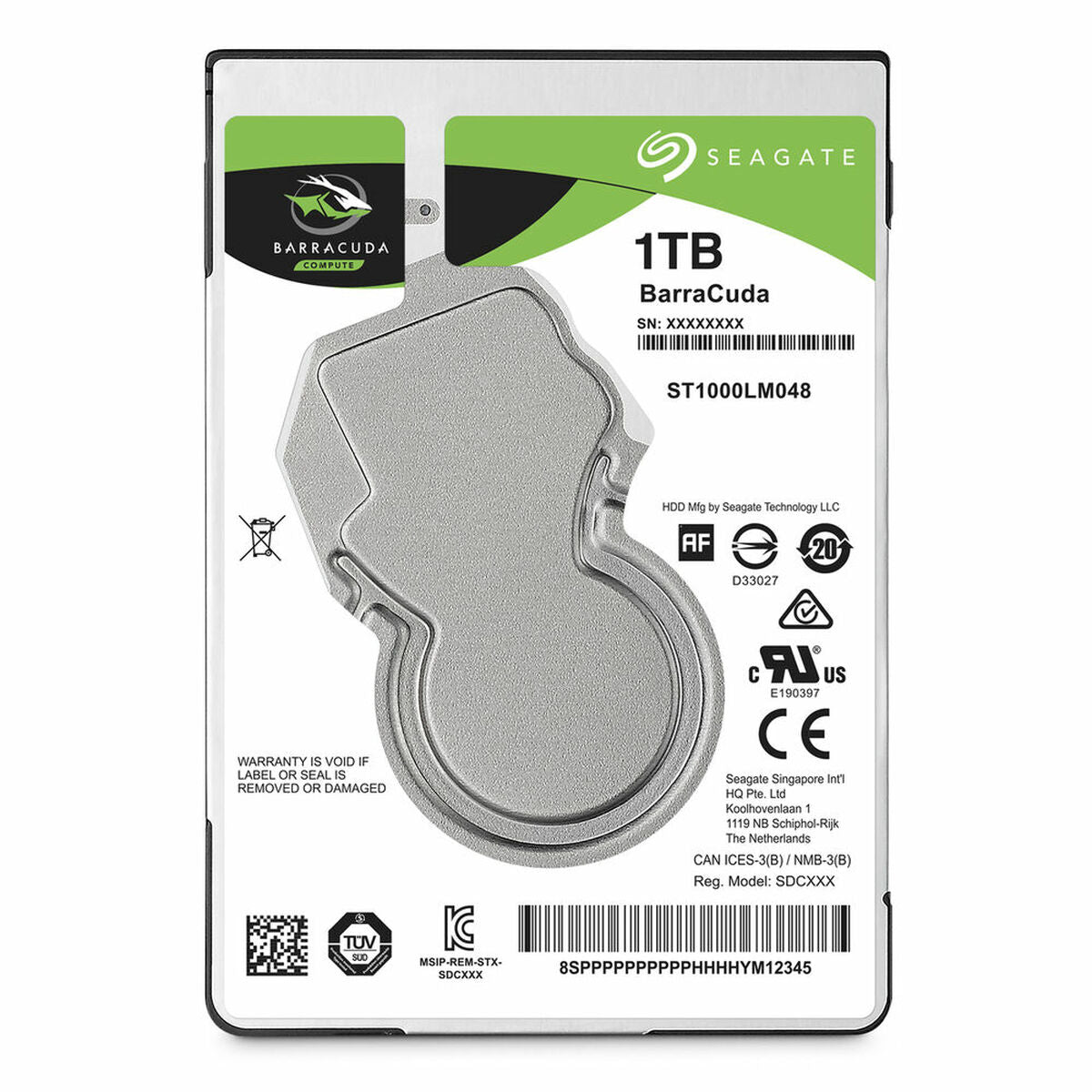 Hårddisk Seagate ST1000LM048 1 TB 5400 rpm 2,5" 1 TB 1 TB HDD 1 TB