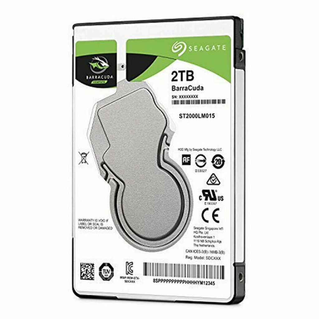 Hårddisk Seagate ST2000LM015 2 TB 5400 rpm 2,5"