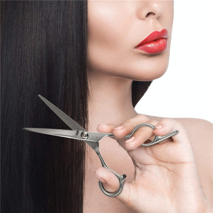 Pack of 6 Inch Hair Cutting Scissors and Barber Thinning Shears
