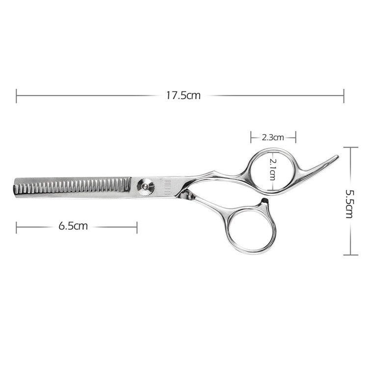 Pack of 6 Inch Hair Cutting Scissors and Barber Thinning Shears