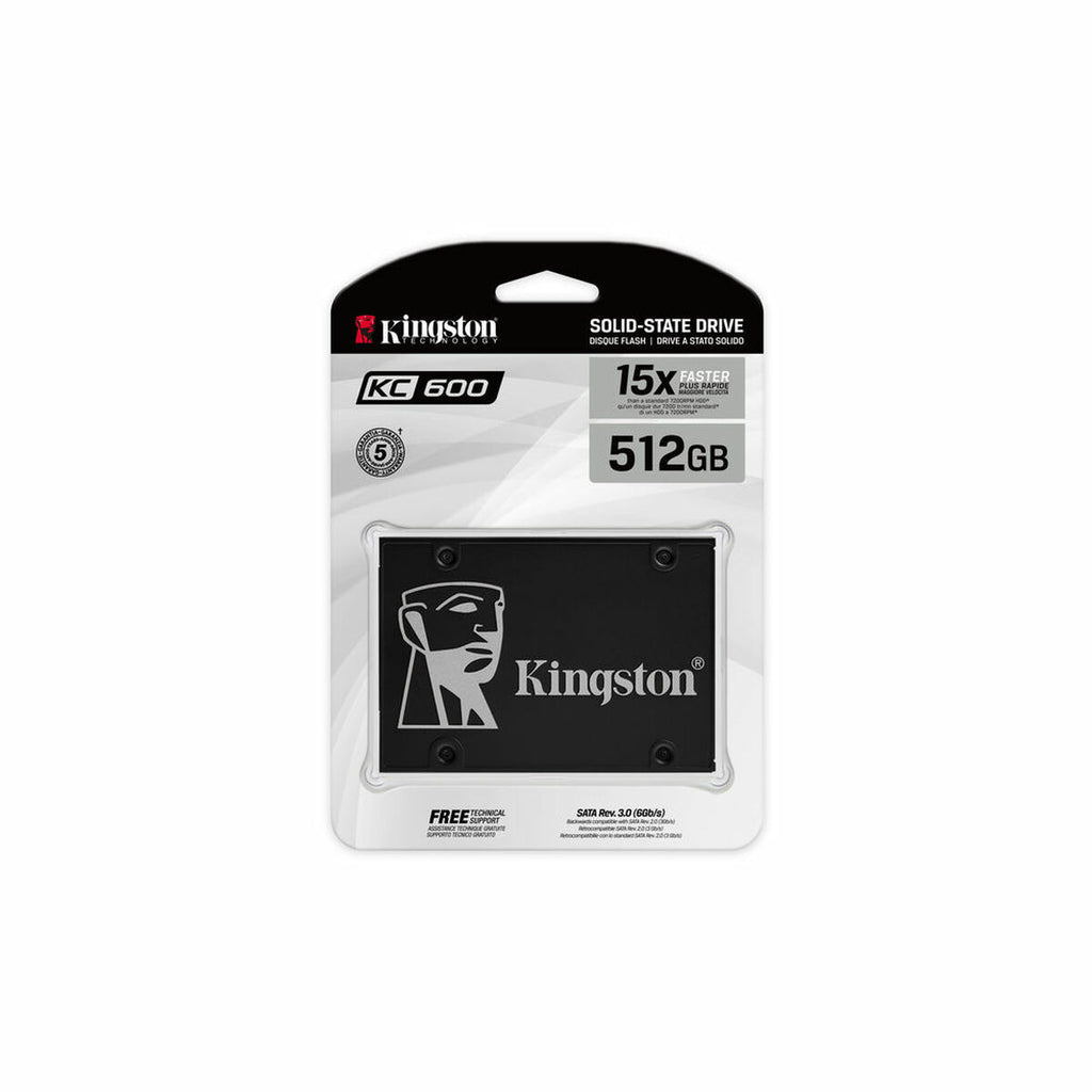 Hårddisk Kingston SKC600/512G 2,5" SSD SATA III 512 GB SSD 512 GB