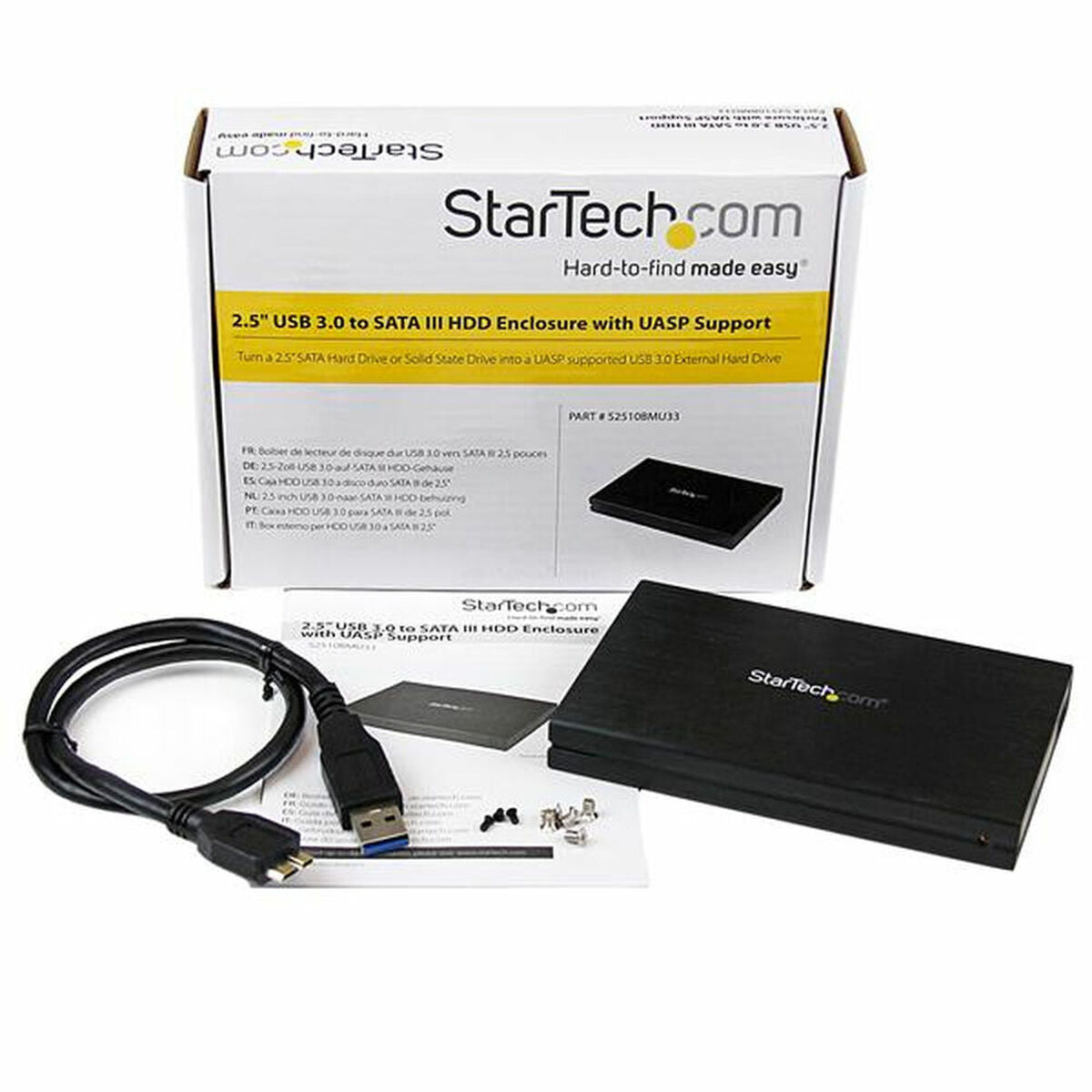 Hårddiskhölje Startech S2510BMU33 2,5"