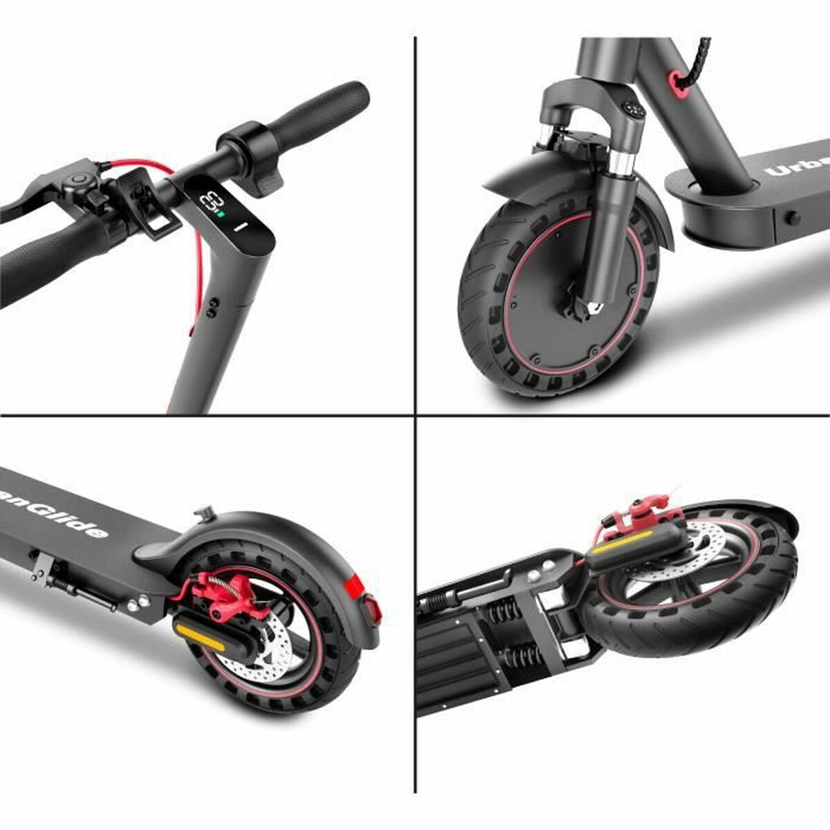 Elscooter Urbanglide 100Max Svart 36 V 7500 mAh 350 W