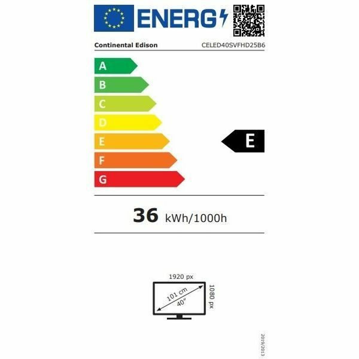 Continental Edison Smart Tv Continental Edison Celed40Svfhd25B6 Full Hd 40" Led Hdr10 Hd Fullarray