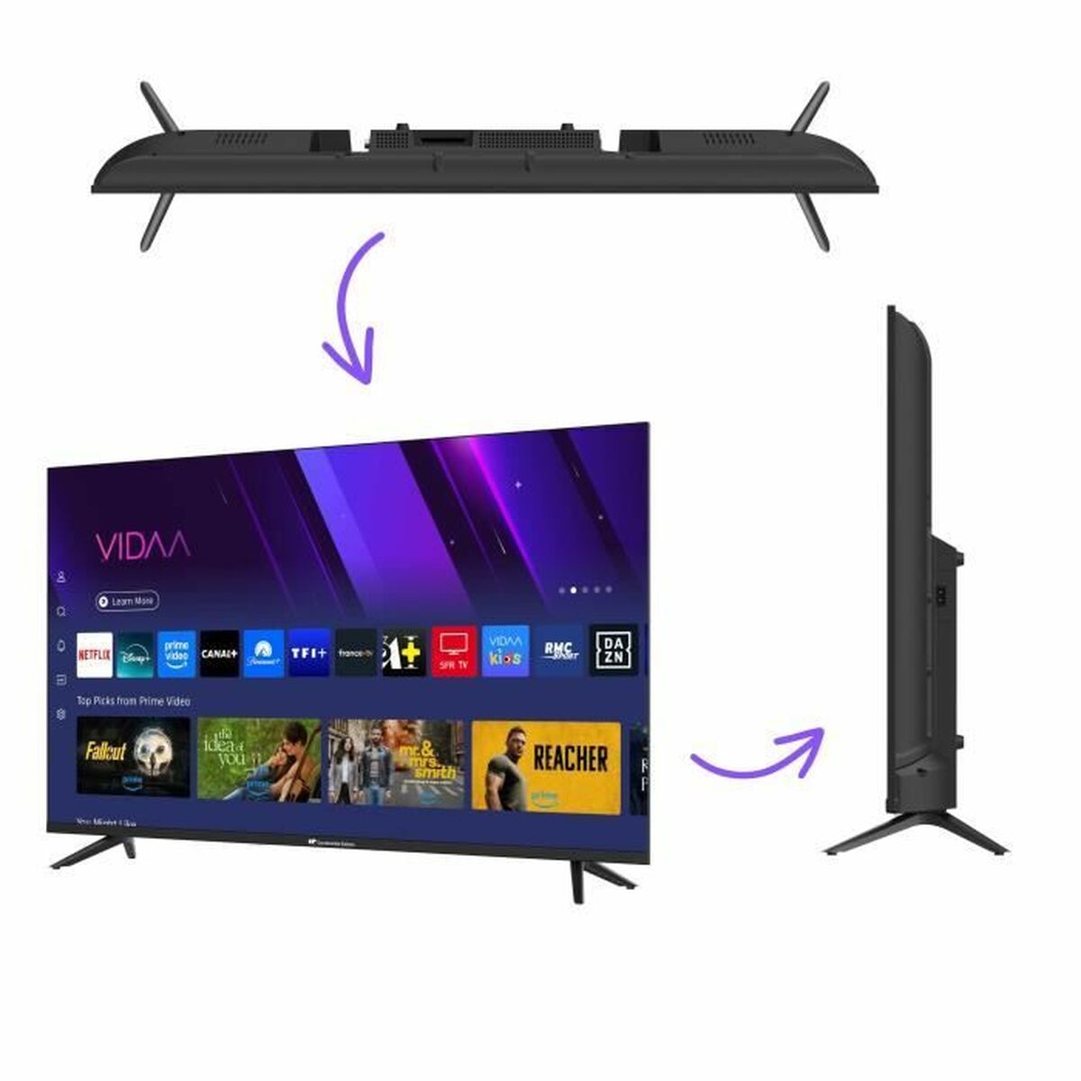 Continental Edison Smart Tv Continental Edison Celed43Svqld25B6 43" Dled Uhd 4K