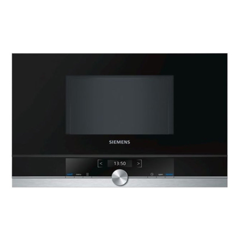 Inbyggd mikrovågsugn Siemens AG BF634LGS1 21 L 900W Svart Svart/Silver