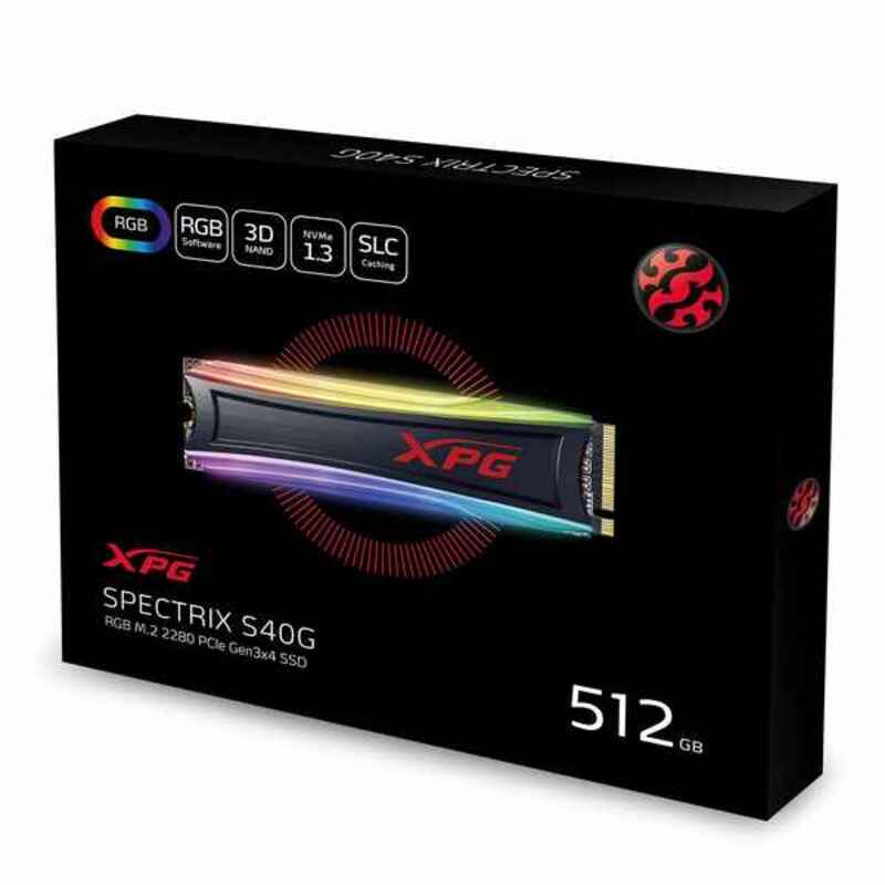 Hårddisk Adata XPG S40G 512 GB SSD M.2 LED RGB