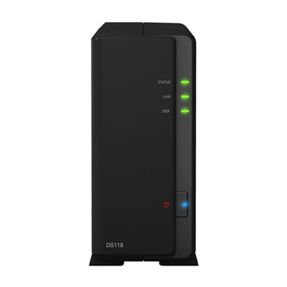 Nätverkslagring Synology DS118 Realtek RTD1296 64-bitars 16dBA 1GB DDR4