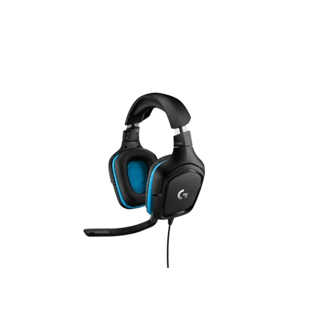 Gamingheadset med mikrofon Logitech G432 Svart Blå Blå/Svart