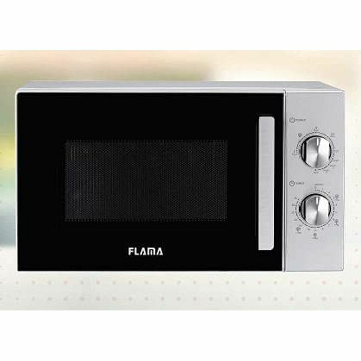 Mikrovågsugn med grill Flama 1803FL 700W 20 L Silver Steel 700 W 20 L