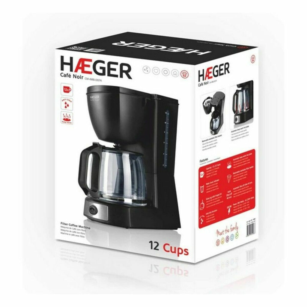 kaffemaskin Haeger Svart 680 W 680 W