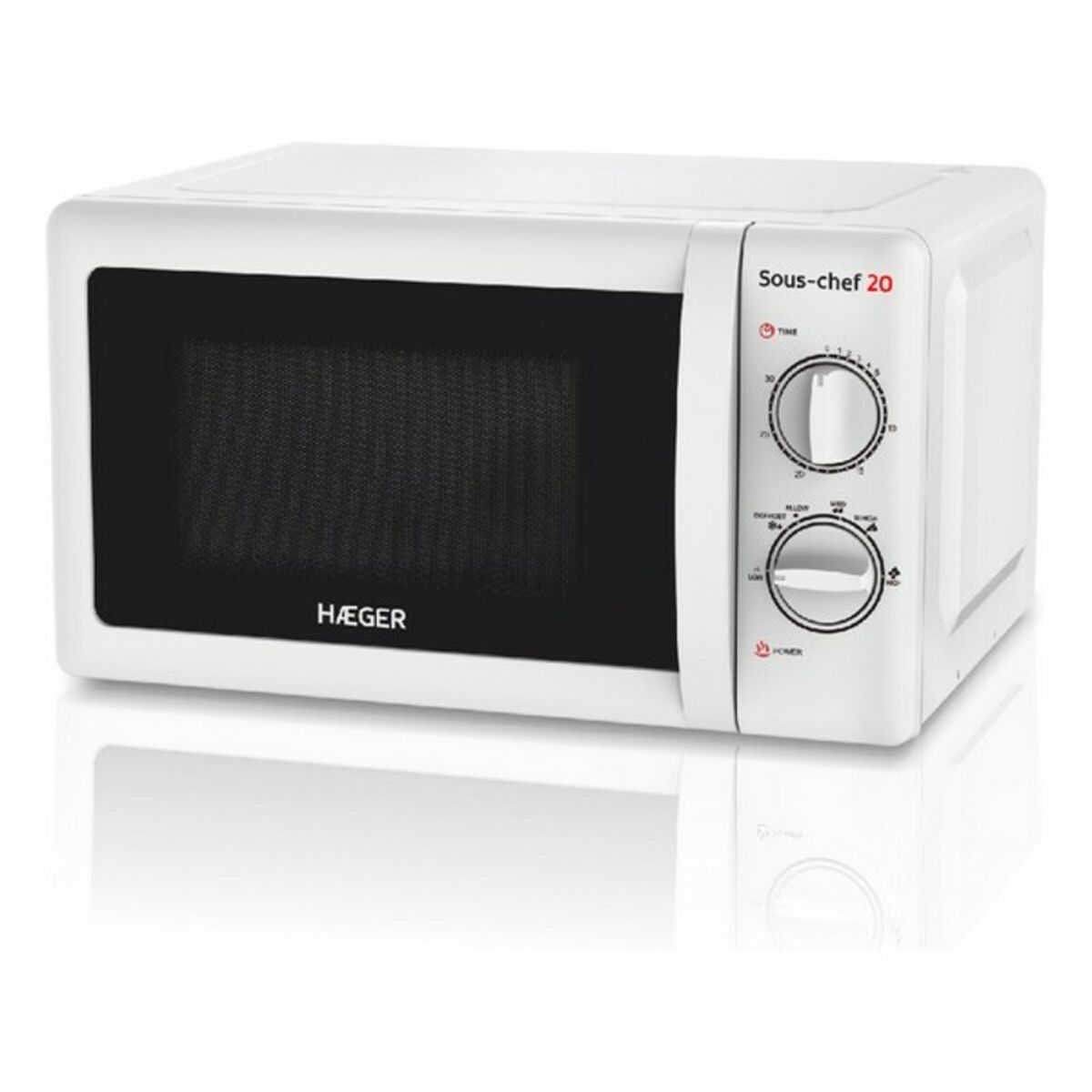 Mikrovågsugn Haeger Sous-chef 20 20 L Vit 700 W (20 L) 700W