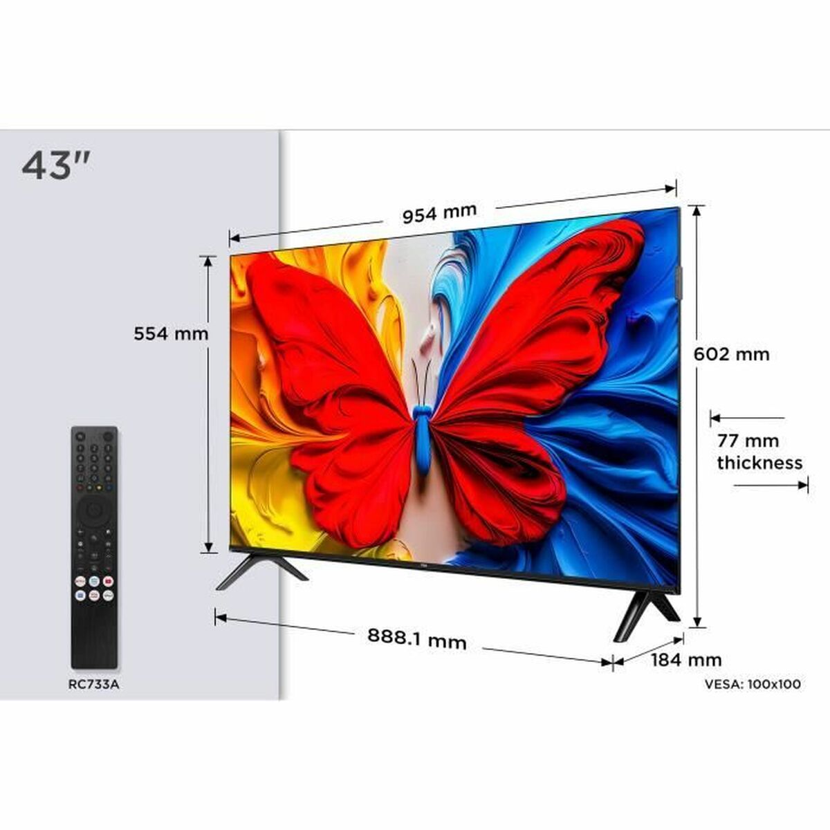 Tcl Smart Tv Tcl 43S51K Full Hd 43" Qled