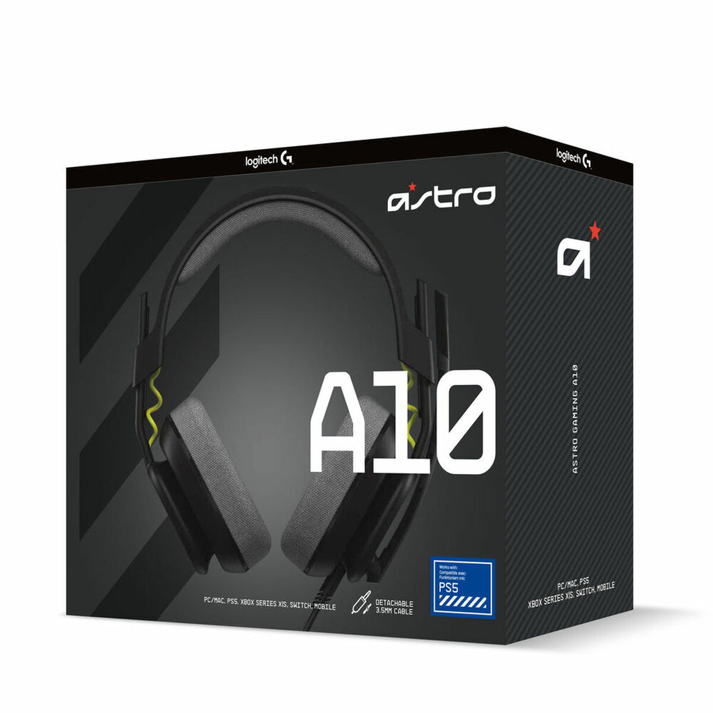 Gamingheadset med mikrofon Logitech A10 svart