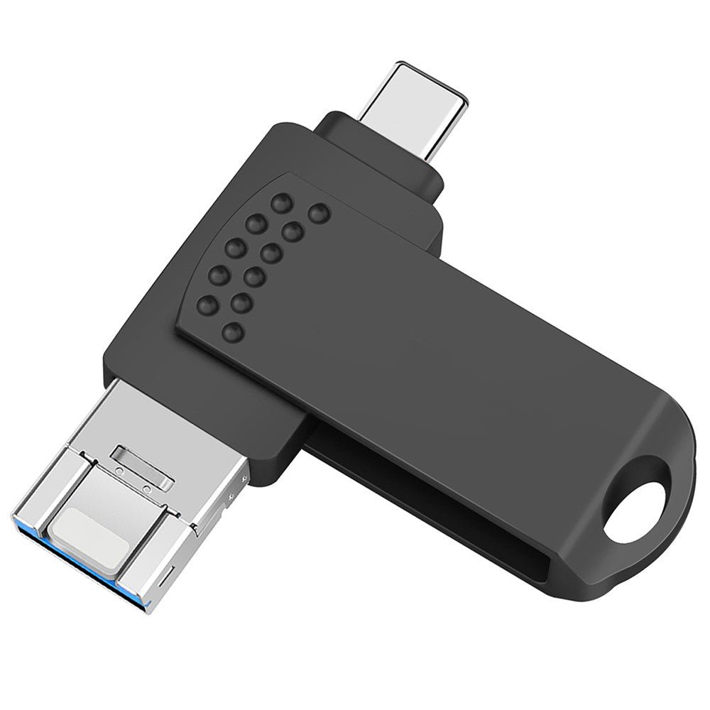 RICHWELL 256GB USB 3.0 High Speed Memory Stick 3 in 1 Flash Drive with USB-C / USB-A / iP Ports