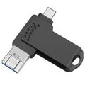 RICHWELL 256GB USB 3.0 High Speed Memory Stick 3 in 1 Flash Drive with USB-C / USB-A / iP Ports