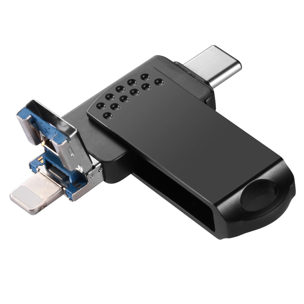 RICHWELL 256GB USB 3.0 High Speed Memory Stick 3 in 1 Flash Drive with USB-C / USB-A / iP Ports