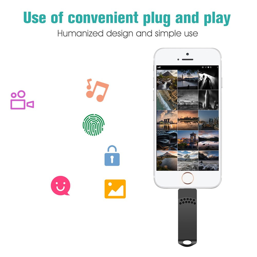 RICHWELL 256GB USB 3.0 High Speed Memory Stick 3 in 1 Flash Drive with USB-C / USB-A / iP Ports