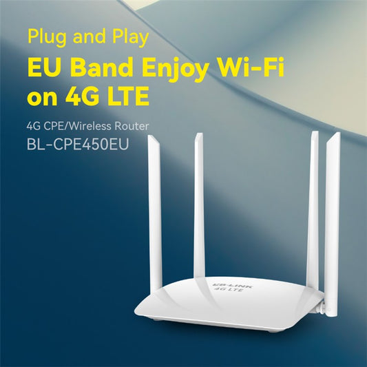 LB-LINK CPE450EU High Speed 4G Wireless Router 4x6dBi High Gain Antennas WiFi Repeater