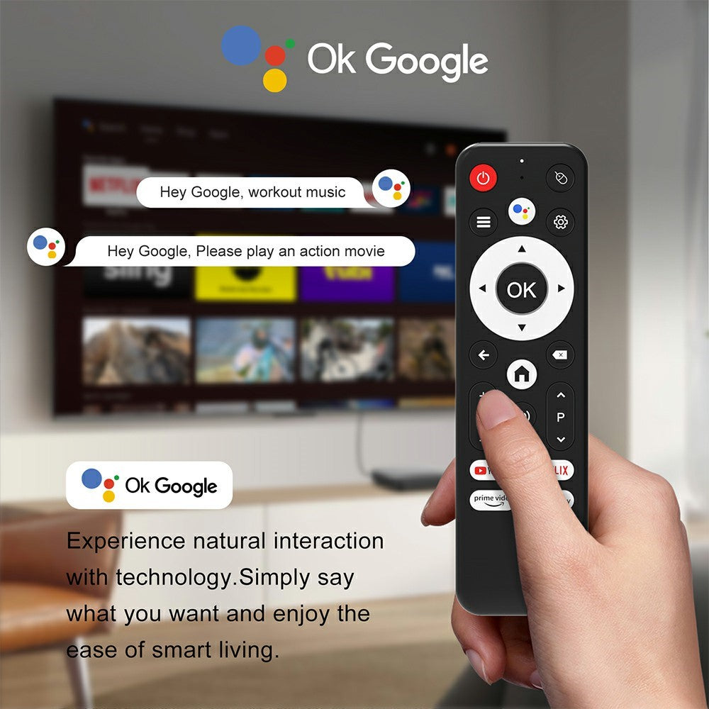 H96 MAX S905L3 2+16GB TV Stick 4K Android TV Box HDR Streaming Player WiFi Bluetooth-Compatible Smart TV Stick