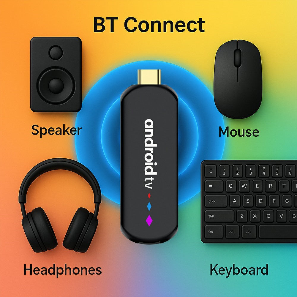 H96 MAX S905L3 2+16GB TV Stick 4K Android TV Box HDR Streaming Player WiFi Bluetooth-Compatible Smart TV Stick