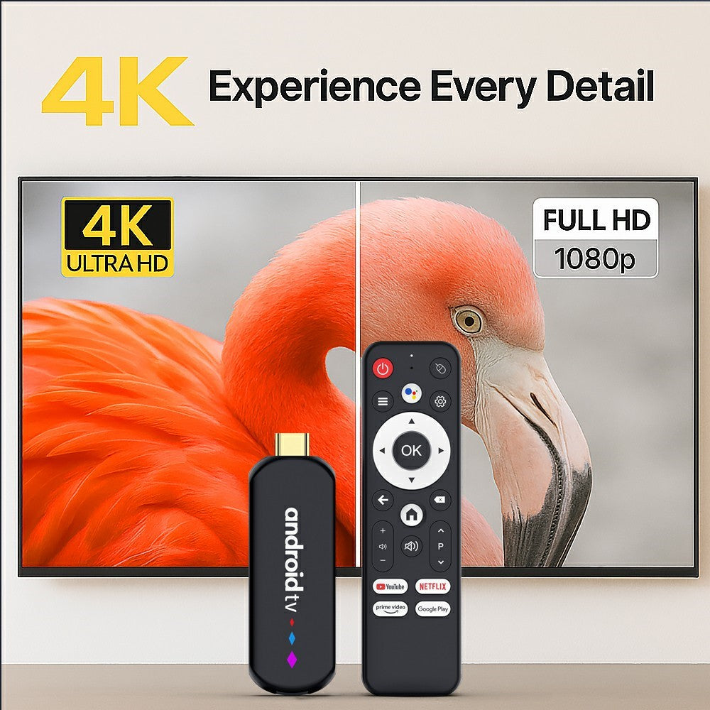 H96 MAX S905L3 2+16GB TV Stick 4K Android TV Box HDR Streaming Player WiFi Bluetooth-Compatible Smart TV Stick