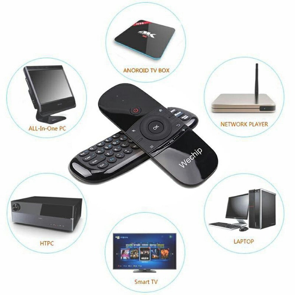 W1 Air Mouse 2.4G Wireless Remote Control Mini Keyboard IR Learning Control Device for Smart TV Android Box PC