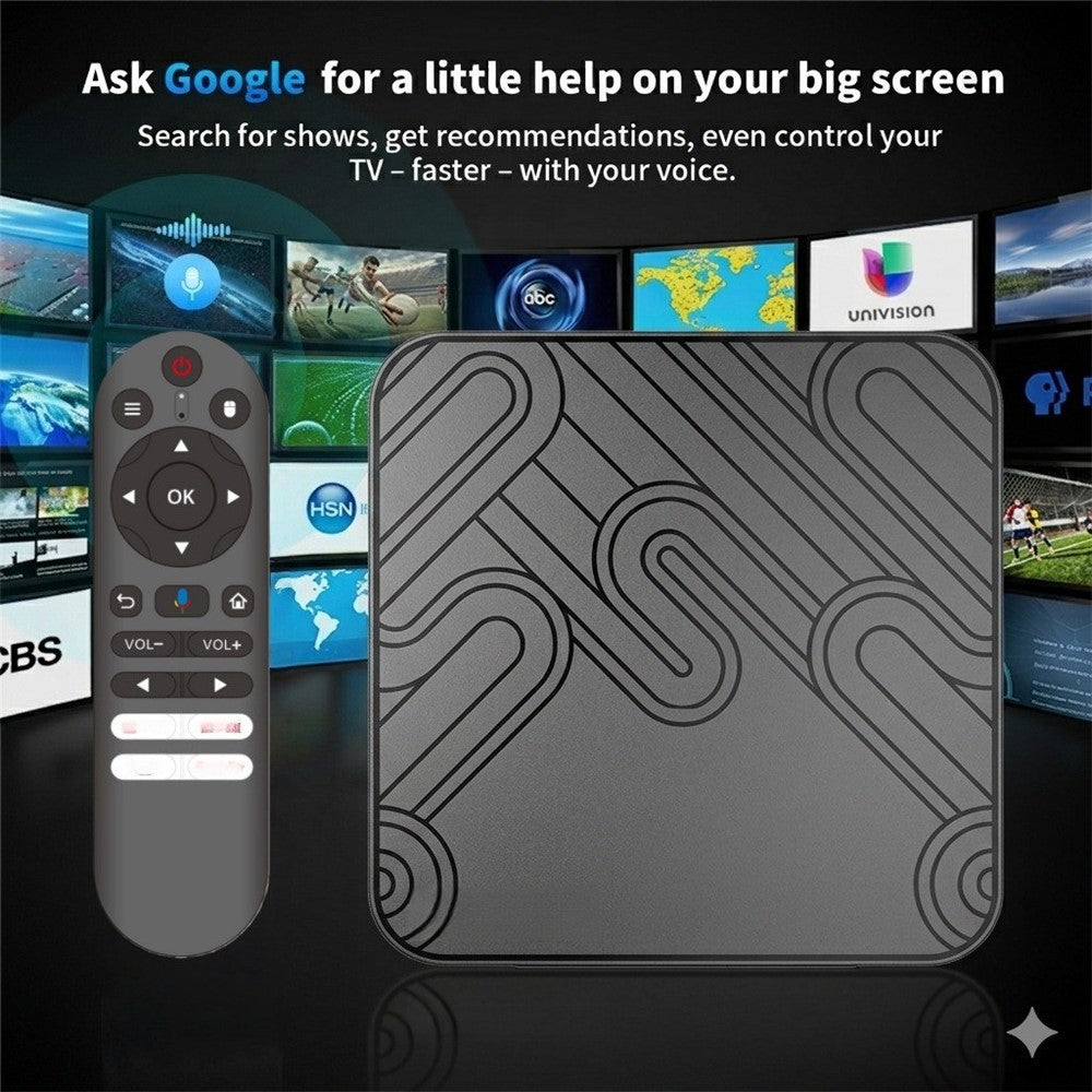 X99 MAX 2+16GB Android 14 TV Box RK3518 WiFi 6 4K HD Media Player with Bluetooth-compatible 5.0 Voice Remote Control