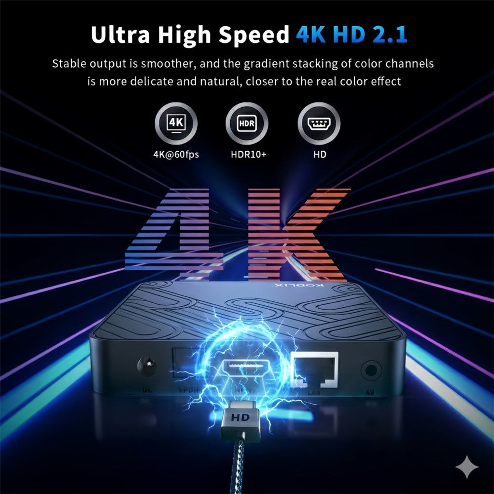 X99 MAX 2+16GB Android 14 TV Box RK3518 WiFi 6 4K HD Media Player with Bluetooth-compatible 5.0 Voice Remote Control